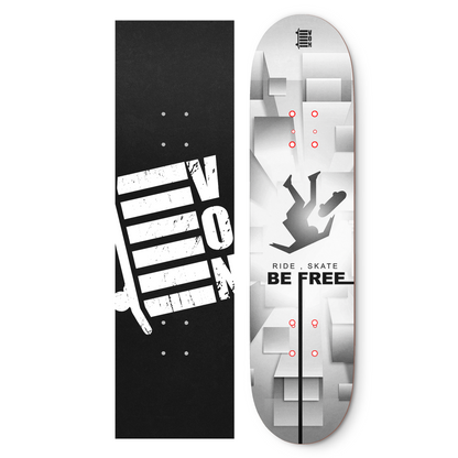 VON ‘Ride, Skate, BE FREE’ Skateboard