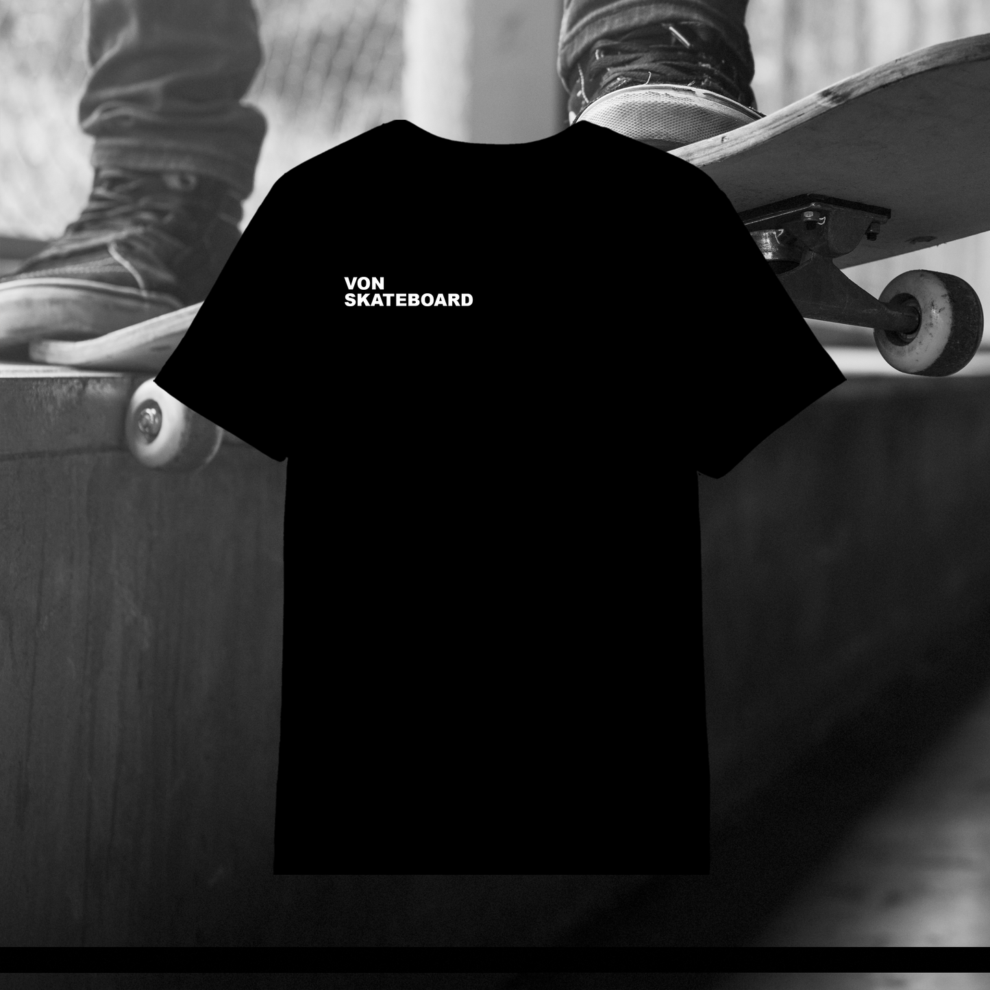 VON ‘Ride, Skate, Be FREE’ Tee (Black)